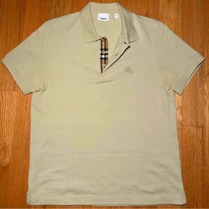 Burberry Polo Shirt with Somerton Print Collar